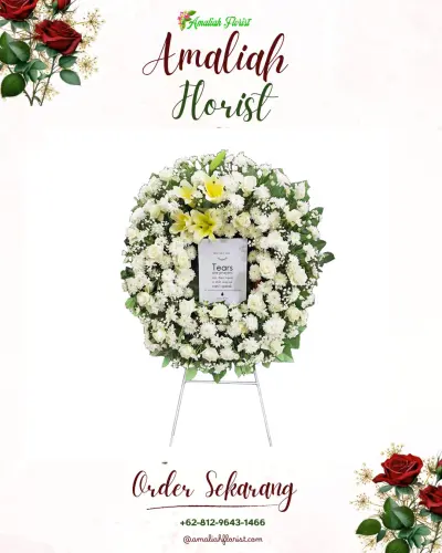 Krans Bunga Duka Cita di Pindrikan Kidul
